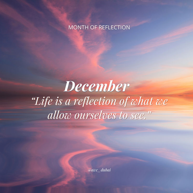 December A month of reflection!