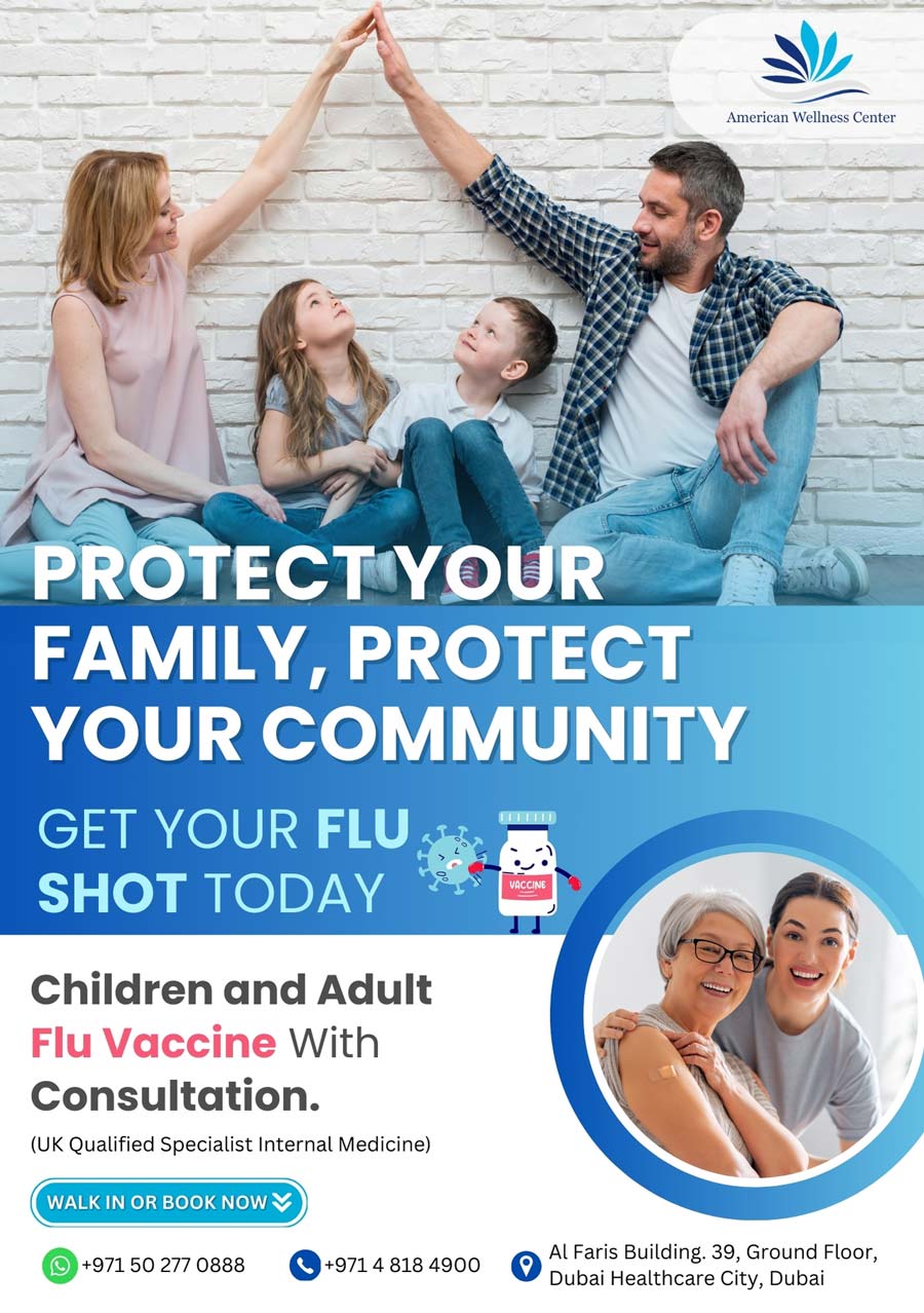 Flu Vaccine AWC DHCC Dubai